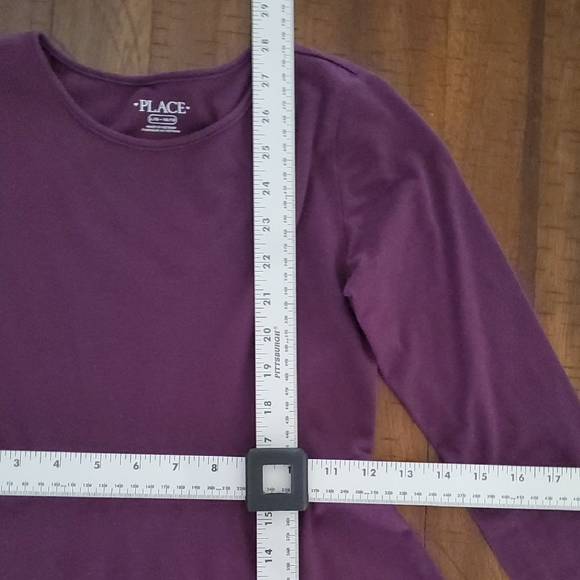 The Children's Place Girls Long Sleeve Purple Dress - Size L (10/12) - Picture 4 of 8